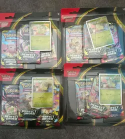 Pokemon TCG Mega Evolution Perfect Order bundle X5 B&B X4 TB - Image 5