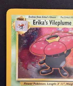 Erika's Vileplume Gym Heroes 5/132 Holo Rare Unlimited Pokemon TCG WOTC LP - Image 2