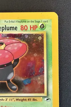Erika's Vileplume Gym Heroes 5/132 Holo Rare Unlimited Pokemon TCG WOTC LP - Image 3