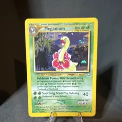Pokemon Meganium Neo Genesis 11/111 100 HP Holo Rare EN 2000 WOTC Stage 2 - Image 1