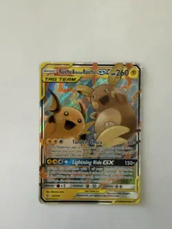 The Pokemon Company Raichu & Alolan Raichu GX Unified Minds Holo 260 HP - Image 1