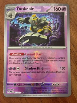Pokemon TCG Dusknoir 037/131 Prismatic Evolutions (Poke Ball Pattern) - Image 1