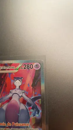 Mewtwo ex de la Team Rocket 231/182 - Carte Pokemon Alternative DRI FR - Exc - Image 4