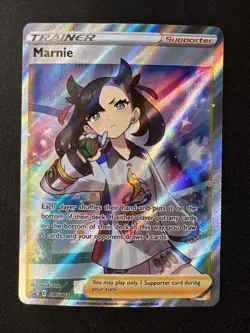 Marnie SWSH121 Sword & Shield Black Star Promo Holo Trainer Pokemon - Image 1