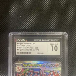 2025 POKEMON #023 MEGA CHARIZARD X EX CGC 10 GEM MINT - Image 2