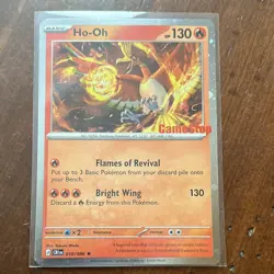 Pokemon Company Ho-Oh 010/086 Crown Zenith Holo GameStop Promo EN 2023 HP130 - Image 1