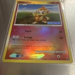 Pokemon TCG Majestic Dawn Chimchar 56/100 Reverse Holo Common 40HP Eng - Image 2