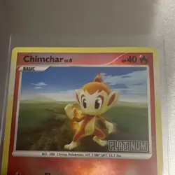 Pokemon TCG Majestic Dawn Chimchar 56/100 Reverse Holo Common 40HP Eng - Image 3
