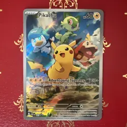 The Pokemon Company Pikachu 027 SV Promo Holo English 2023 60 HP Adventuring - Image 1