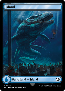 MTG magic 1x Island #22 (M/NM) Universes Beyond Jurassic World - Image 1