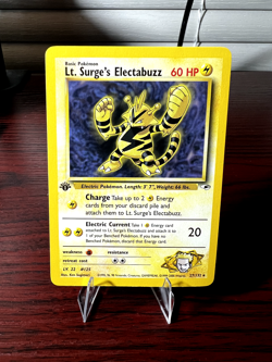 Pokemon Lt. Surge's Electabuzz 27 Gym Heroes 1st Ed NM/LP - Image 1