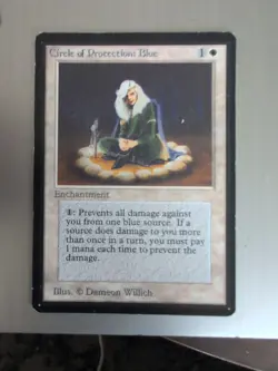 Magic The Gathering: Alpha Circle of Protection: Blue MTG Alpha - Image 1