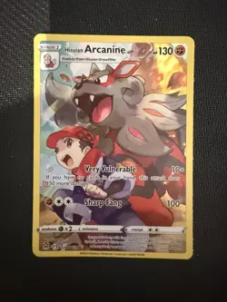 Hisuian Arcanine TG08/TG30 Holo Lost Origin Trainer Gallery Pokemon NM - Image 1