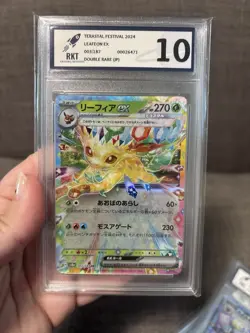 3 X Pokemon Eeveelutions Card Slabs Bundle RKT Graded 10 Eevee Umbreon Leafeon - Image 4