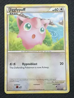Jigglypuff 68/123 Common Heartgold & Soulsilver 2010 - Pokemon Card TCG (LP) - Image 1