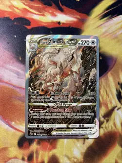 Hisuian Zoroark VSTAR Holo Pokemon Card Crown Zenith: Galarian Gallery GG56/GG70 - Image 1