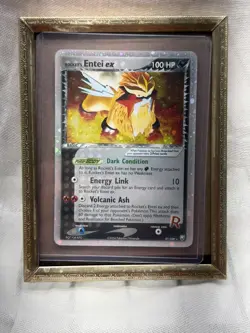 Pokemon TCG Rocket's Entei ex 97/109 Team Rocket Returns Holo ENG 100HP - Image 1