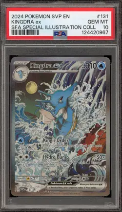 Pokemon Kingdra ex SFA Special Illustration Coll. Promo SVP EN 131 PSA 10 - Image 1