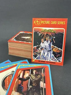 Lot Of 1979 Buck Rogers Trading Cards 83 Cards And Six Stckers - Image 1