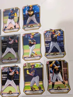 2026 Bowman Milwaukee Brewers Prospect 14 Card Lot Jesus Made Andrew Fischer - Image 4