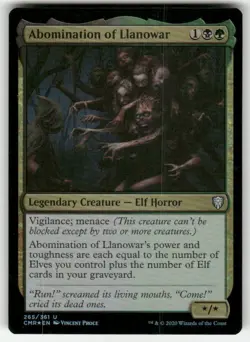 Abomination of Llanowar 265 Foil UC Commander Legends NM Magic: The Gathering - Image 1