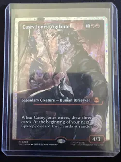 Casey Jones Vigilante (0296) (Showcase) (Fracture Foil) TMNT NM MTG - Image 3