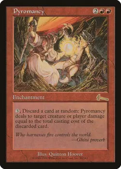 Urza's Legacy Pyromancy MTG Magic the Gathering NM - Image 1