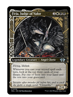 Firja, Judge of Valor (Halo Foil) March of the Machine MTG - Image 1