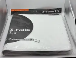 BCW Gaming Z-FOLIO 12-Pocket LX Album White Holds 480 Cards Zipper Closure - Image 1