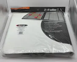 BCW Gaming Z-FOLIO 12-Pocket LX Album White Holds 480 Cards Zipper Closure - Image 2