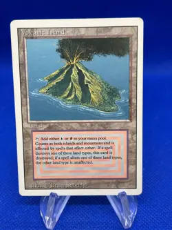 VTG Magic the Gathering Revised Edition Volcanic Island Dual Land Reserved List - Image 1