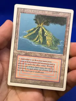 VTG Magic the Gathering Revised Edition Volcanic Island Dual Land Reserved List - Image 2