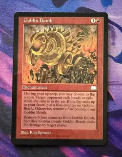 MTG Goblin Bomb x1 MP/HP Weatherlight - Image 1