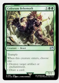 Coliseum Behemoth 181 Uncommon FINAL FANTASY Magic: The Gathering Foil - Image 1