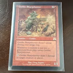 Goblin Sharpshooter MTG Onslaught (2002) Rare Regular #207/350 English Authentic - Image 1