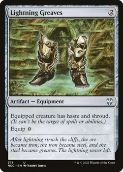 MTG Lightning Greaves ** New Capenna Commander ** English - Image 1