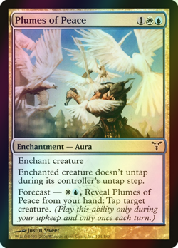 MTG Plumes of Peace Foil ** Dissension ** English (NM) - Image 1