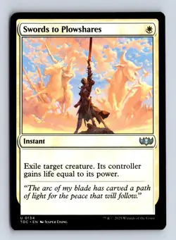 Swords to Plowshares 134 Commander: Tarkir: Dragonstorm Magic: The Gathering NM - Image 1