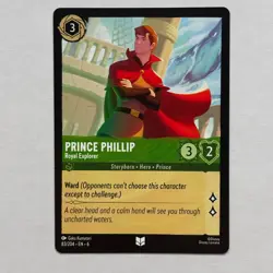 Prince Phillip 83/204 Disney Lorcana Azurite Sea Regular Uncommon Card NM - Image 1