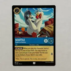Scuttle 154/204 Disney Lorcana Ursula's Return Regular Uncommon Card NM - Image 1