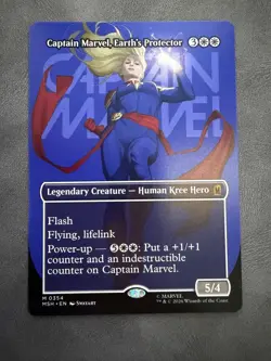 Captain Marvel, Earth's Protector (Borderless) (0354) Marvel Super Heroes... - Image 1