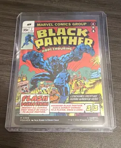 MTG - King T’Challa/The Black Panther - Double Faced Borderless FOIL - MSH #399 - Image 1