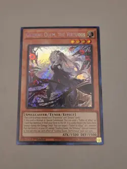 Yugioh! 1x Guiding Quem, the Virtuous RA04-EN043 Platinum Secret Rare 1st Ed NM - Image 2