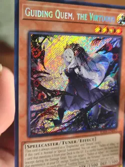 Yugioh! 1x Guiding Quem, the Virtuous RA04-EN043 Platinum Secret Rare 1st Ed NM - Image 3