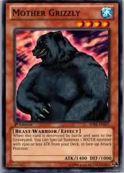 Yugioh - Mother Grizzly SDRE-EN021 - Common 1st Edition - Image 1