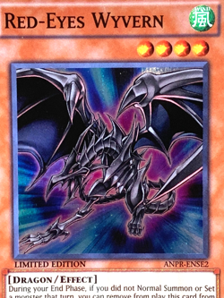 yugioh RED-EYES WYVERN ANPR-ENSE2 Super North American Near Mint - Image 2