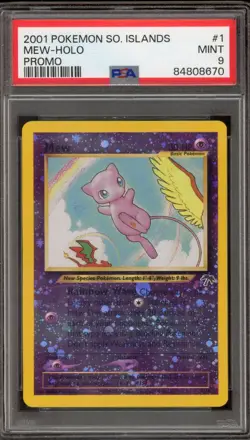 Pokemon Mew Southern Islands Holo Promo #1 PSA 9 Mint - Image 1