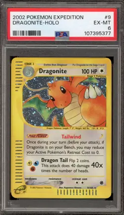 Pokemon Dragonite Expedition Holo Rare #9 PSA 6 - Image 1