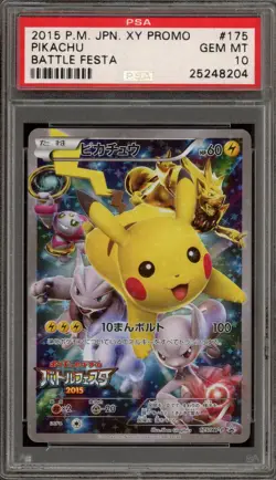 Pokemon Pikachu '15 Battle Festa Japanese Full Art Promo 175/XY-P PSA 10 - Image 1