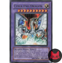 Yugioh Cyber End Dragon DP04-EN012 Rare LP - Image 1